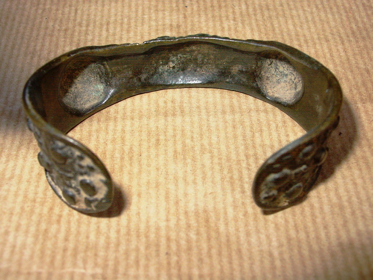 Bracelet Marocain Berbère Bronze Jolie Patine Antique-photo-3