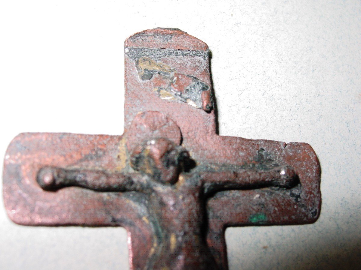 3 Christ En Bronze & Cuivre  -photo-3