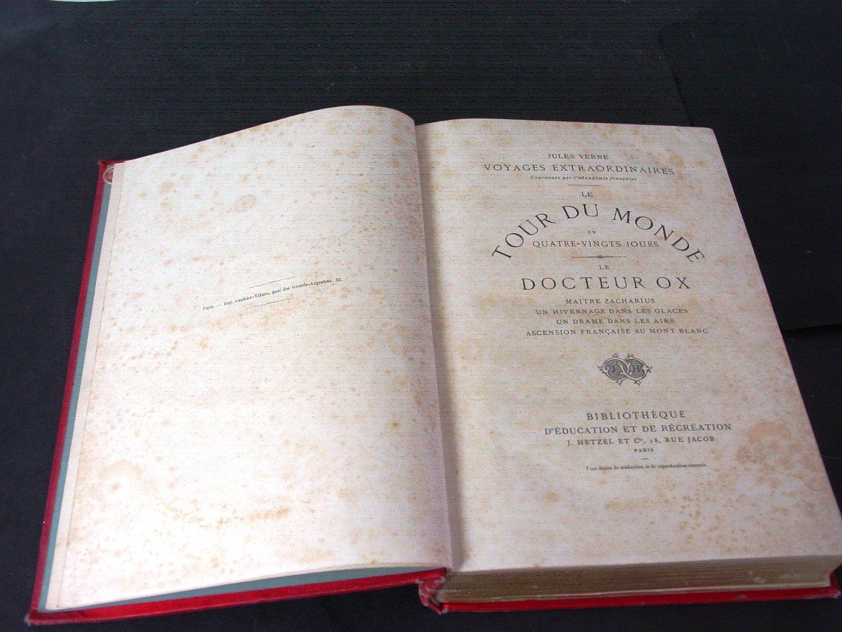 Jules Verne "le Tour Du Monde En 80 Jours" édition Aux Deux éléphants Hetzel-photo-4