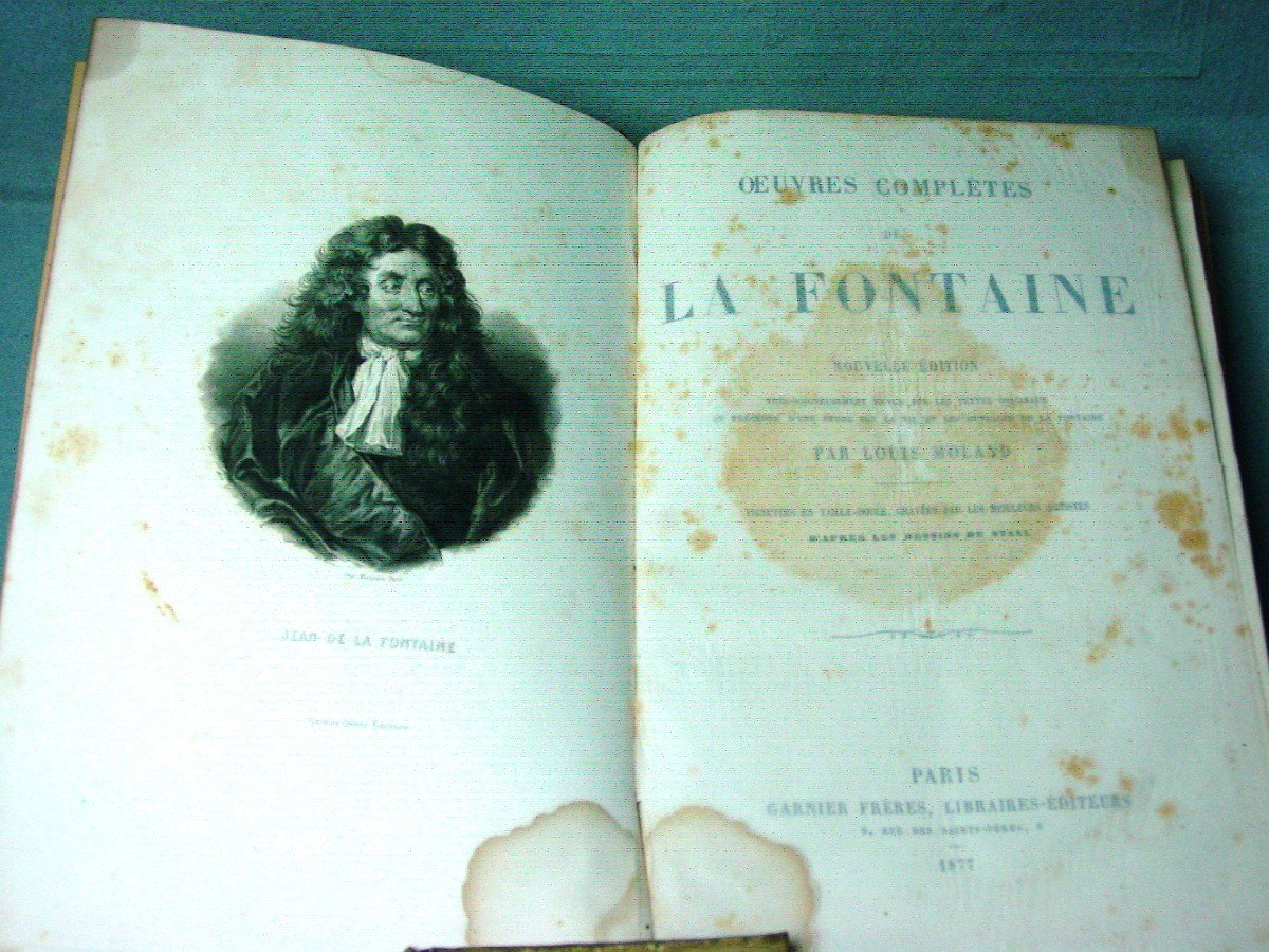 La Fontaine Oeuvres Complètes  Moland Chez Garnier 1877 Illustrateur :  De Staal-photo-4