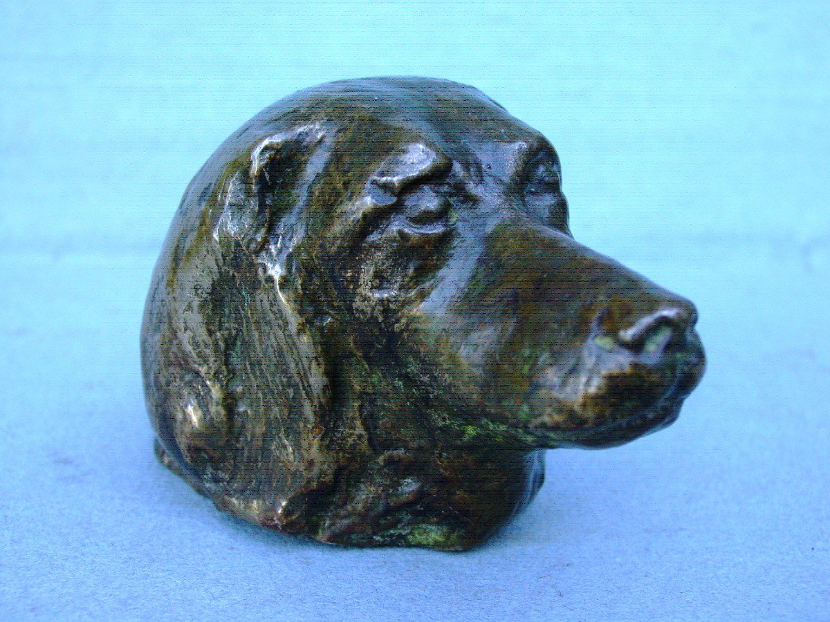 Bronze Setter Dog Head? Hunting Clipboard