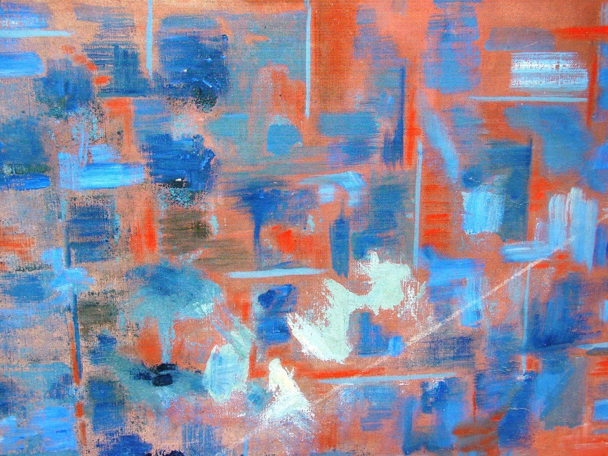 Abstract Painting Around 1975-80-photo-3