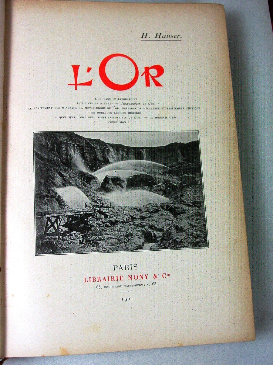 l'Or Par H. Hauser 1901 Bon Ouvrage Didactique-photo-3