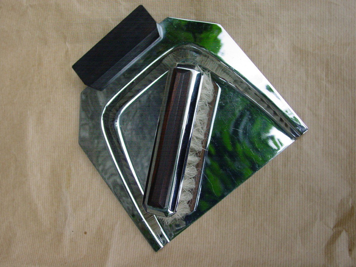 Art Deco 12 Knife Holders + Crumb Tray-photo-4