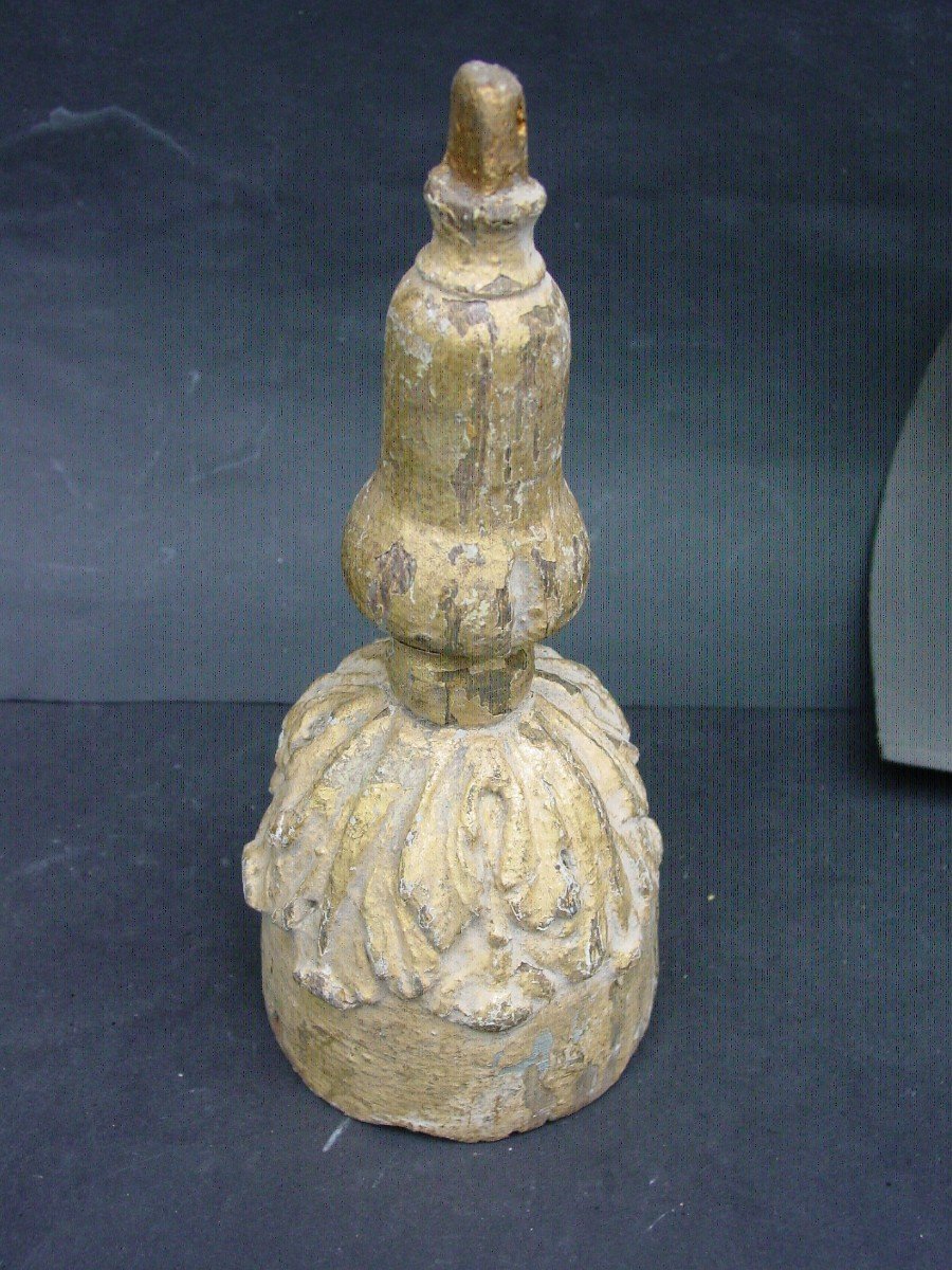 Golden Wood Element From The 17-18th Century -photo-2