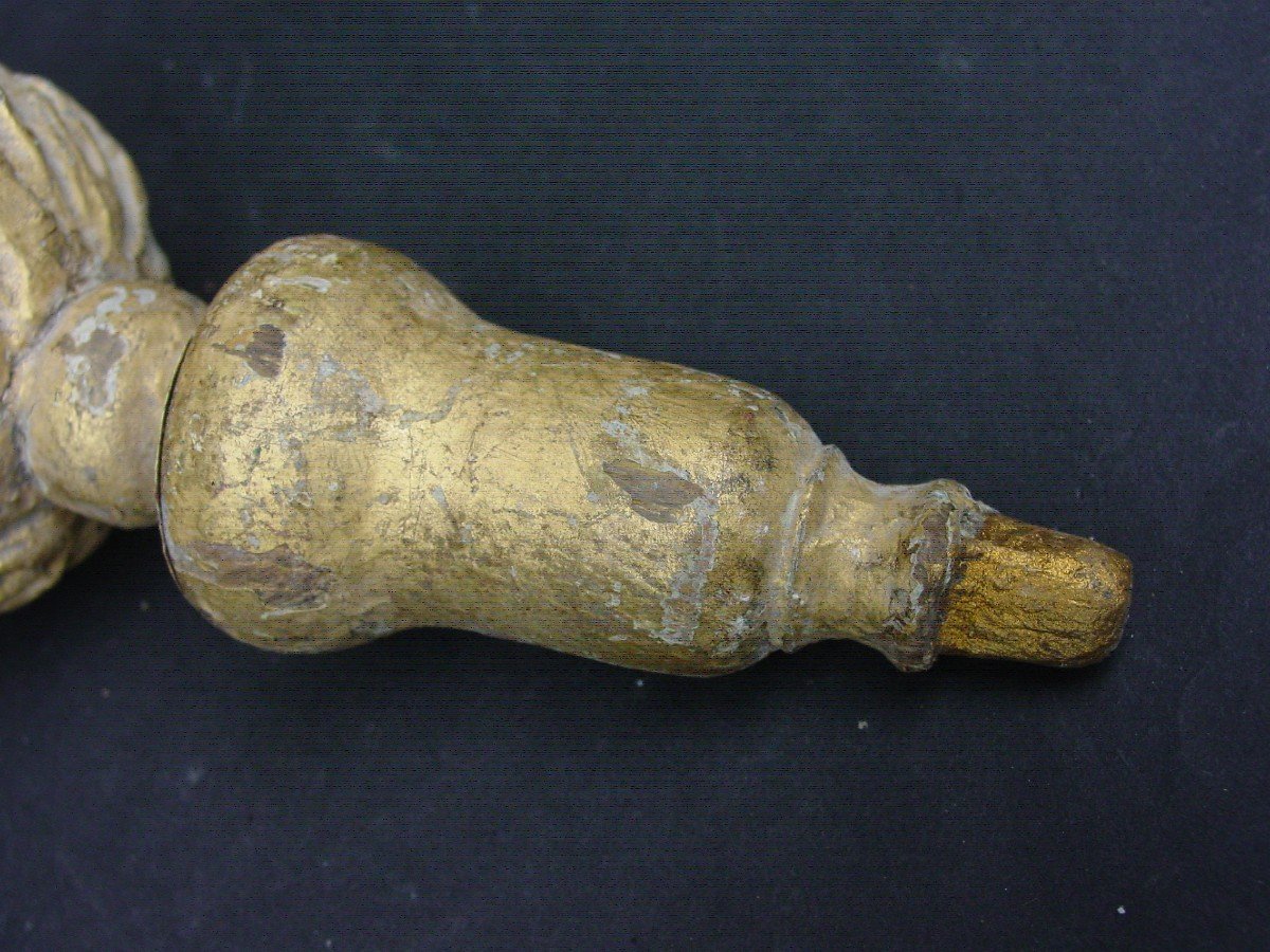 Golden Wood Element From The 17-18th Century -photo-3