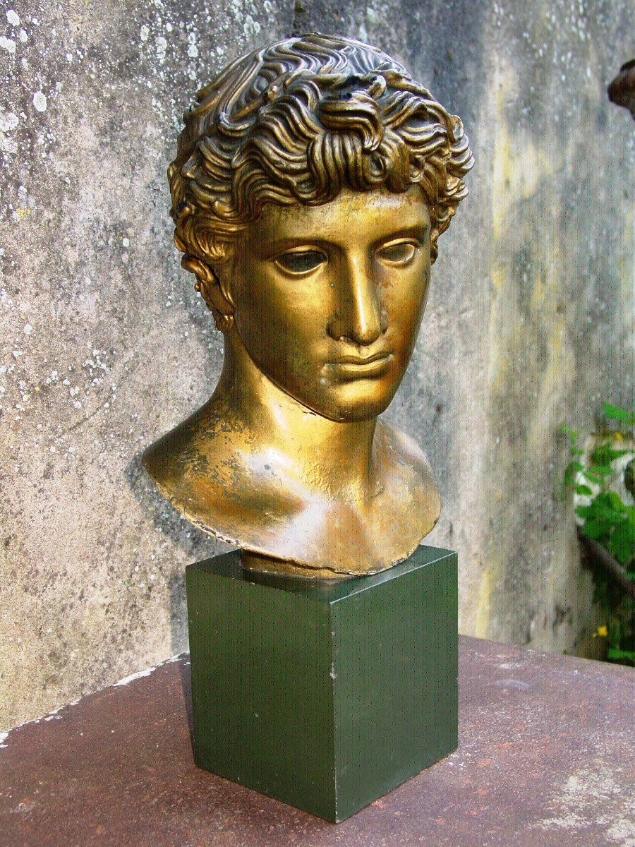 Bust Of Apollo Old Cast Ateliers Du Louvre-photo-3