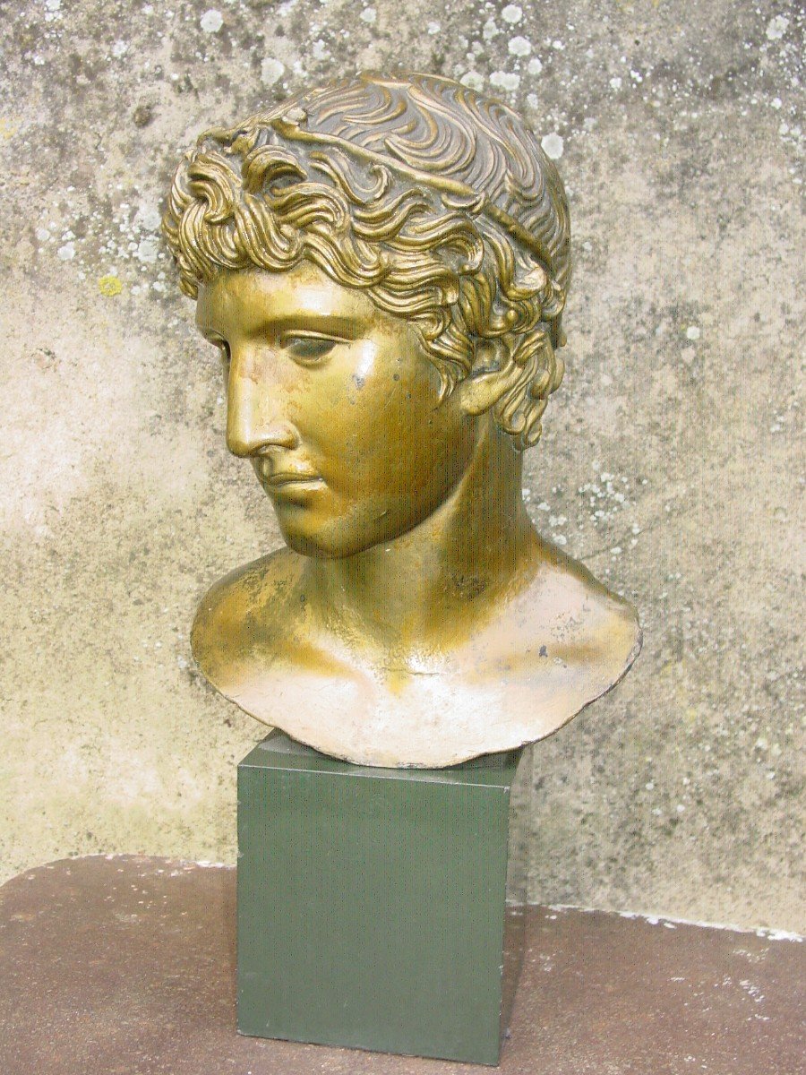 Bust Of Apollo Old Cast Ateliers Du Louvre-photo-8