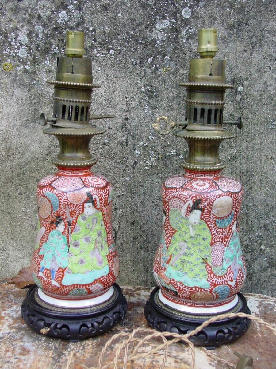 Pair Of Japanese Lamps From The 19th-photo-4