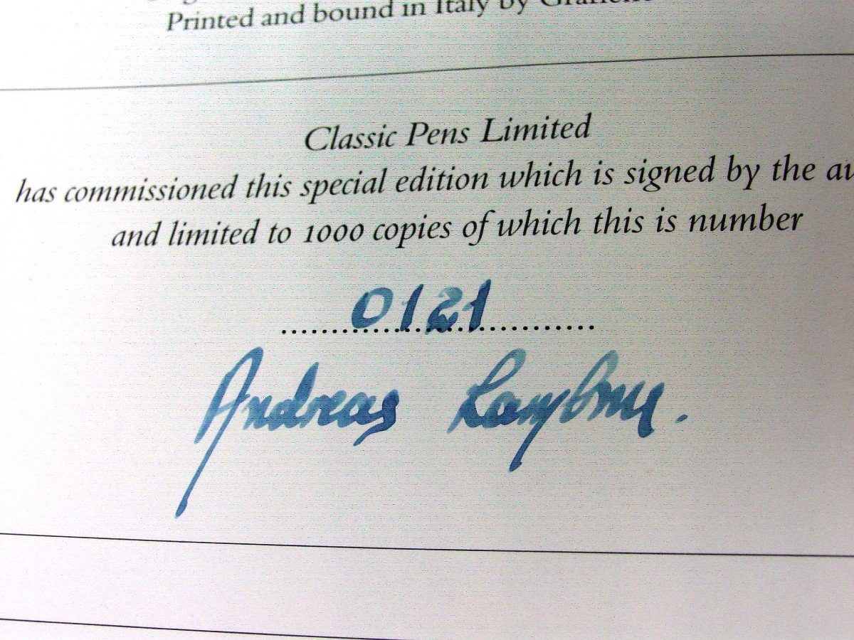 Fountain Pens Of The World Andréas Lambrou Original Edition Edition Of 1000 Expl.-photo-2