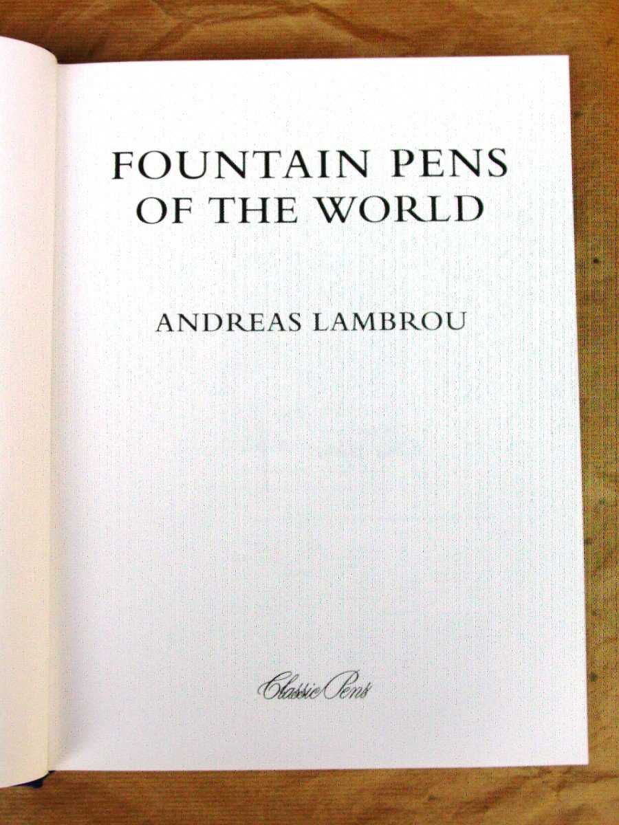 Fountain Pens Of The World Andréas Lambrou Edition Originale Tirage à 1000 Expl.-photo-3