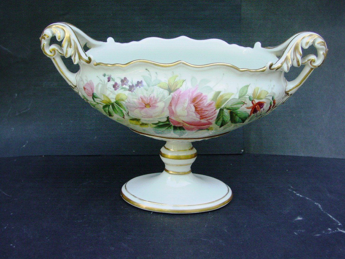 Old Paris Or Limoges Porcelain Cup-photo-2