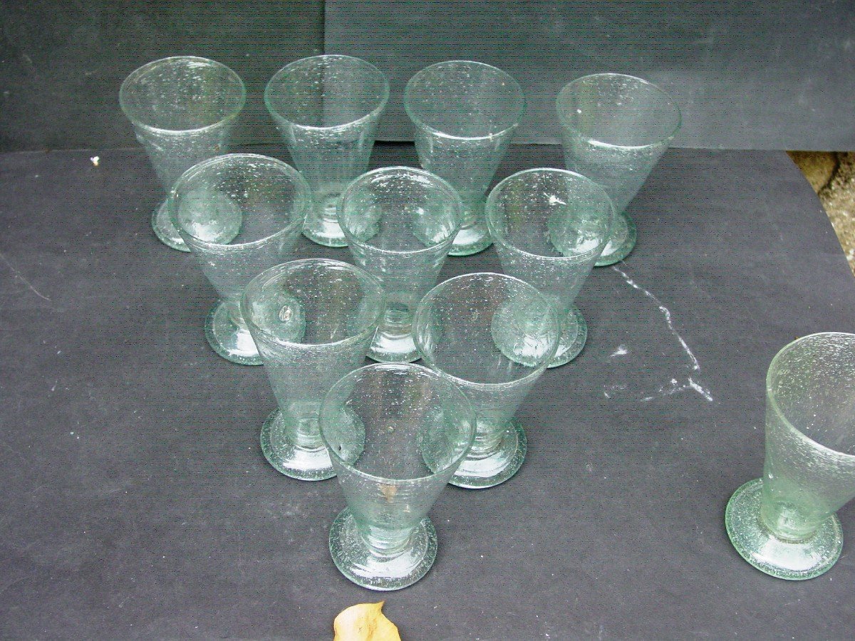 10+1 Verres Bullés Biot 1960