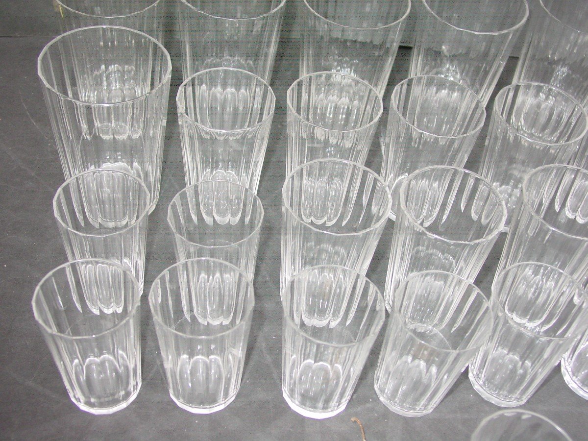 Ensemble De Verres En Cristal 1900-photo-4