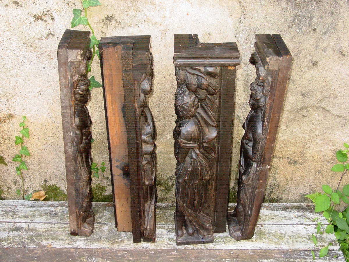 Allégorie Des 4 Saisons En Bas-relief Du 17ème Siècle-photo-6