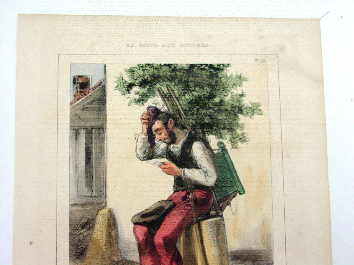 Paul Gavarni 2 Lithographies Originales Charivari Du 3/10/1838-photo-4