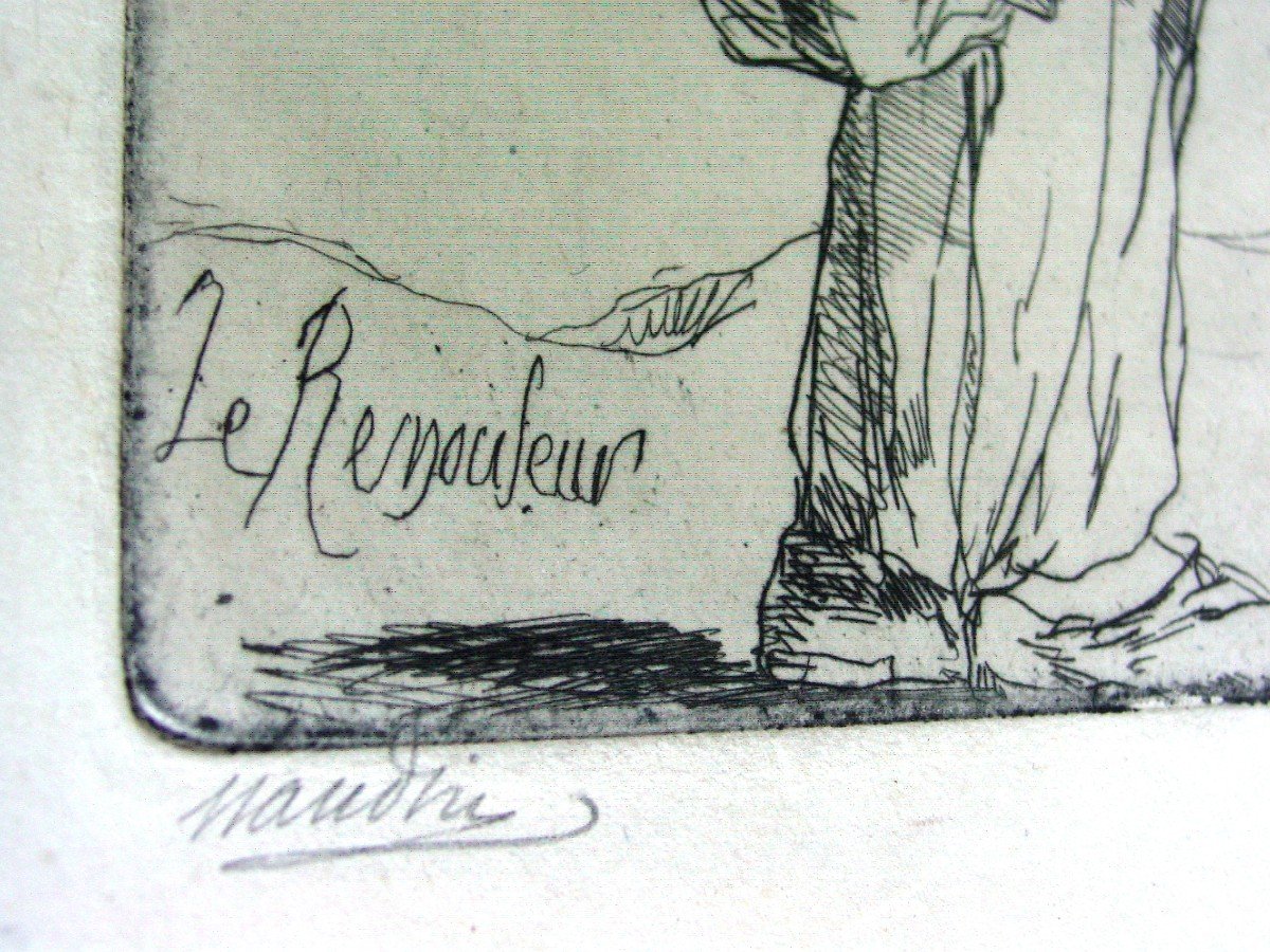 Bernard Naudin  : "le Rémouleur"signée-photo-4