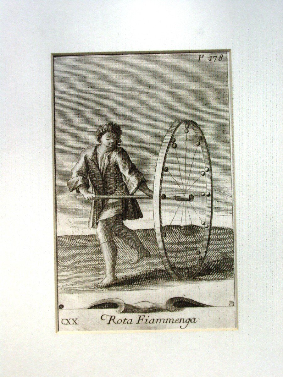 1723, Roue Jouet Flandres Par A. Westerhout Pour Filippo Bonanni: Rota Fiammenga