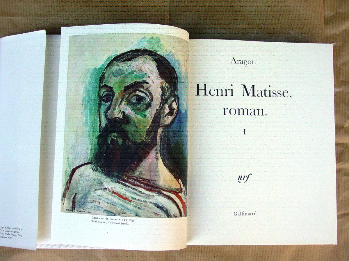 Nrf/ Henry Matisse,roman Tome 1+2 Par Aragon -photo-4