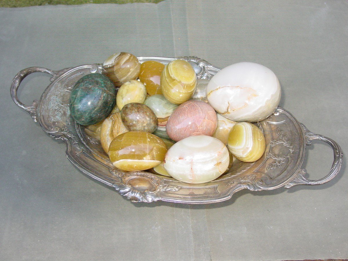 Natural Hard Stone Egg Set -photo-1