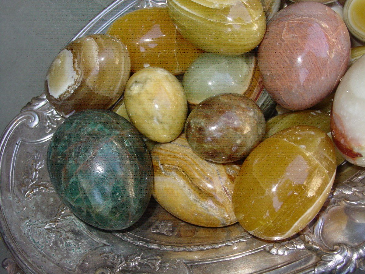 Natural Hard Stone Egg Set -photo-2