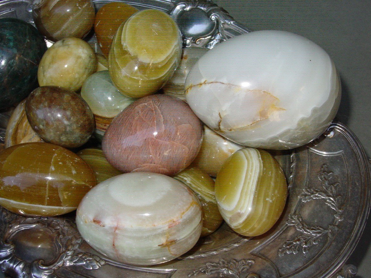 Natural Hard Stone Egg Set -photo-3