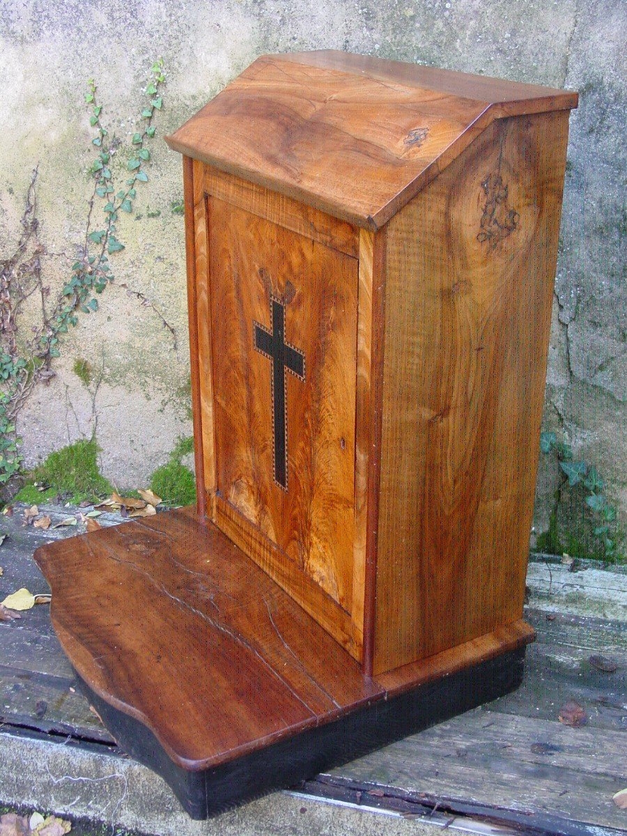 Prie-dieu - Oratory - Walnut Lectern 19th Century 