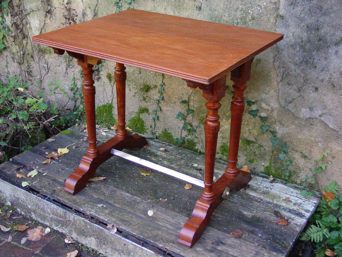 English Teak Pub Table Circa 1900 - Tavern Table - Teak-photo-2