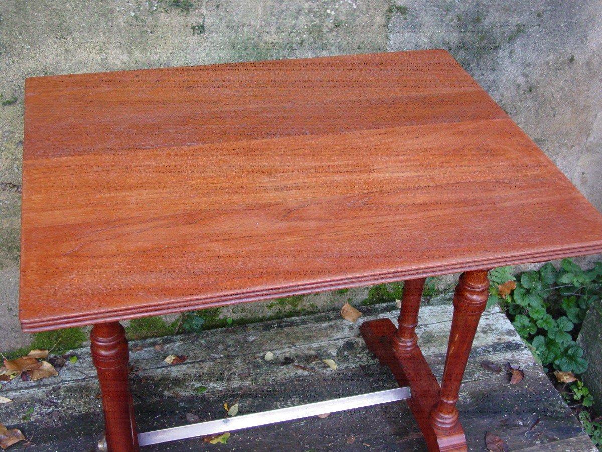 English Teak Pub Table Circa 1900 - Tavern Table - Teak-photo-4