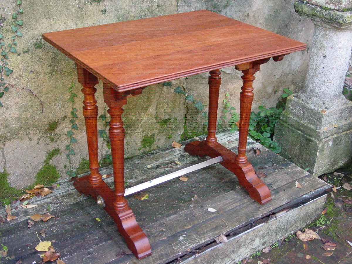 English Teak Pub Table Circa 1900 - Tavern Table - Teak