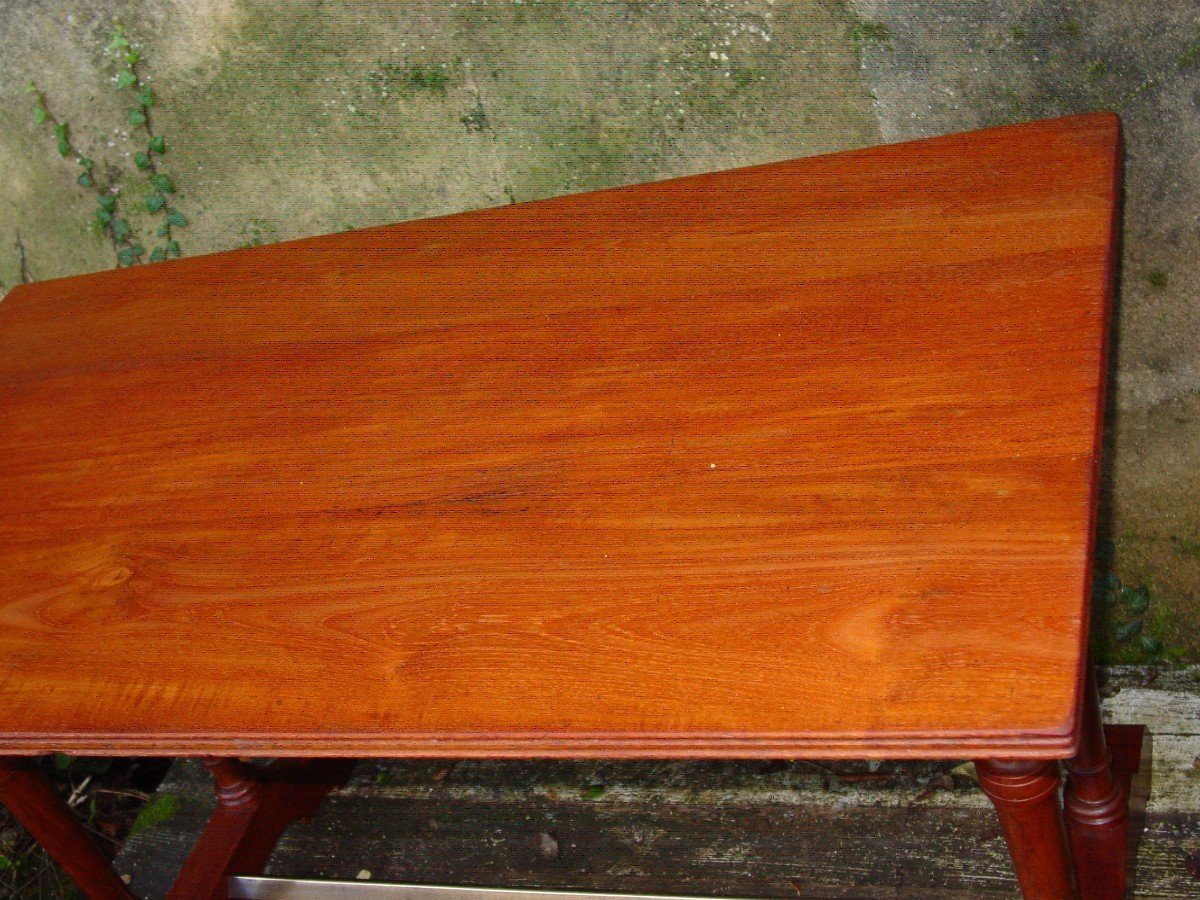 Table  Pub Anglaise Teck 1900 -tavern Table Teak Bistrot-photo-3