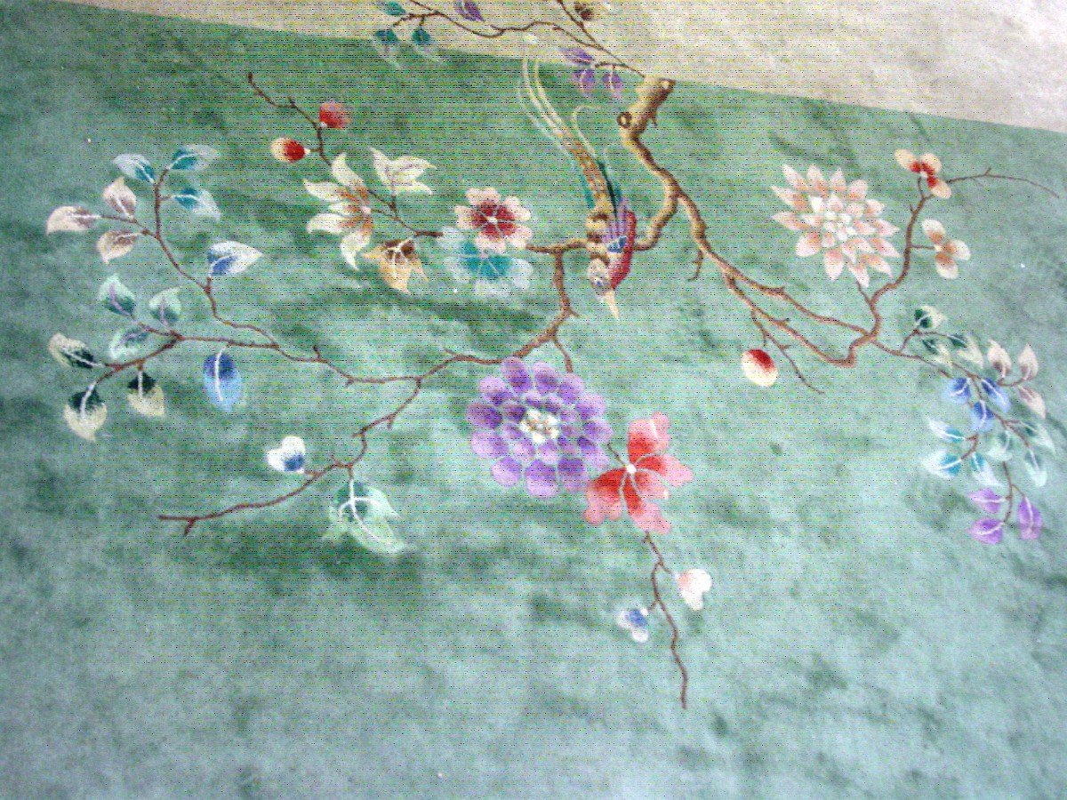 Grand (550 X 360 Cm.) Tapis Chine époque 1900-20 à Restaurer & Nettoyer-photo-7