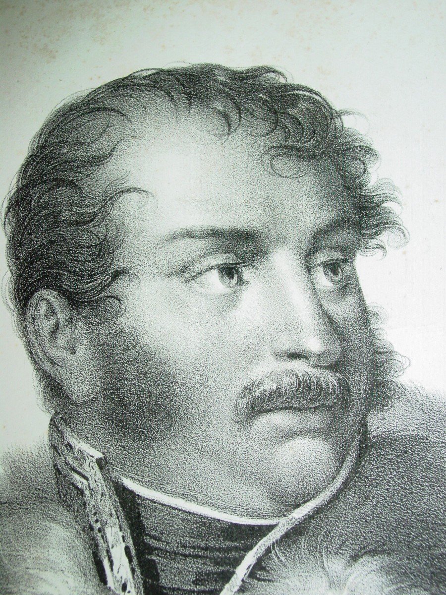 Eugène De Beauharnais Romantic Lithograph By Villain 19th Century-photo-8