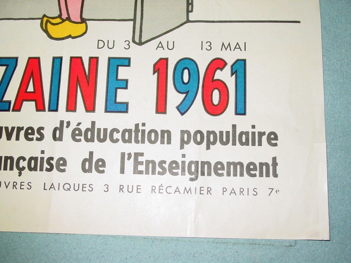 Affiche école Publique Jean Effel 1961-photo-2