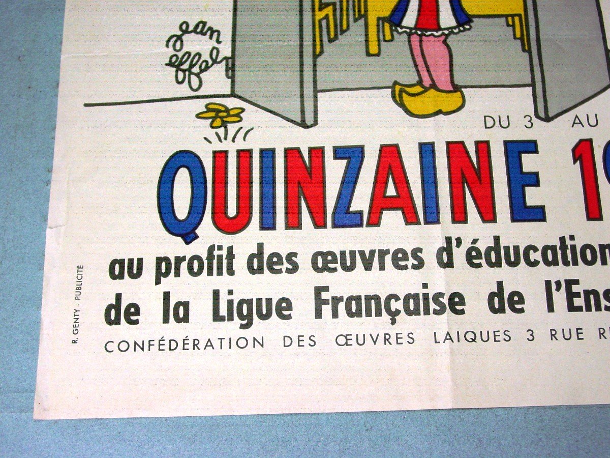 Affiche école Publique Jean Effel 1961-photo-3