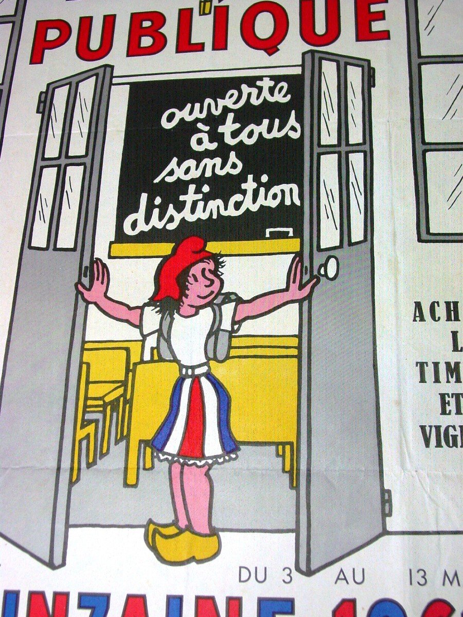 Affiche école Publique Jean Effel 1961-photo-2