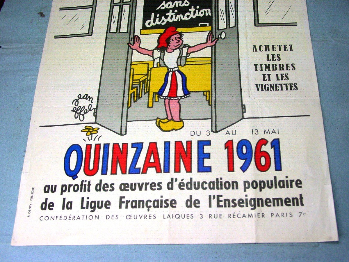 Affiche école Publique Jean Effel 1961-photo-3