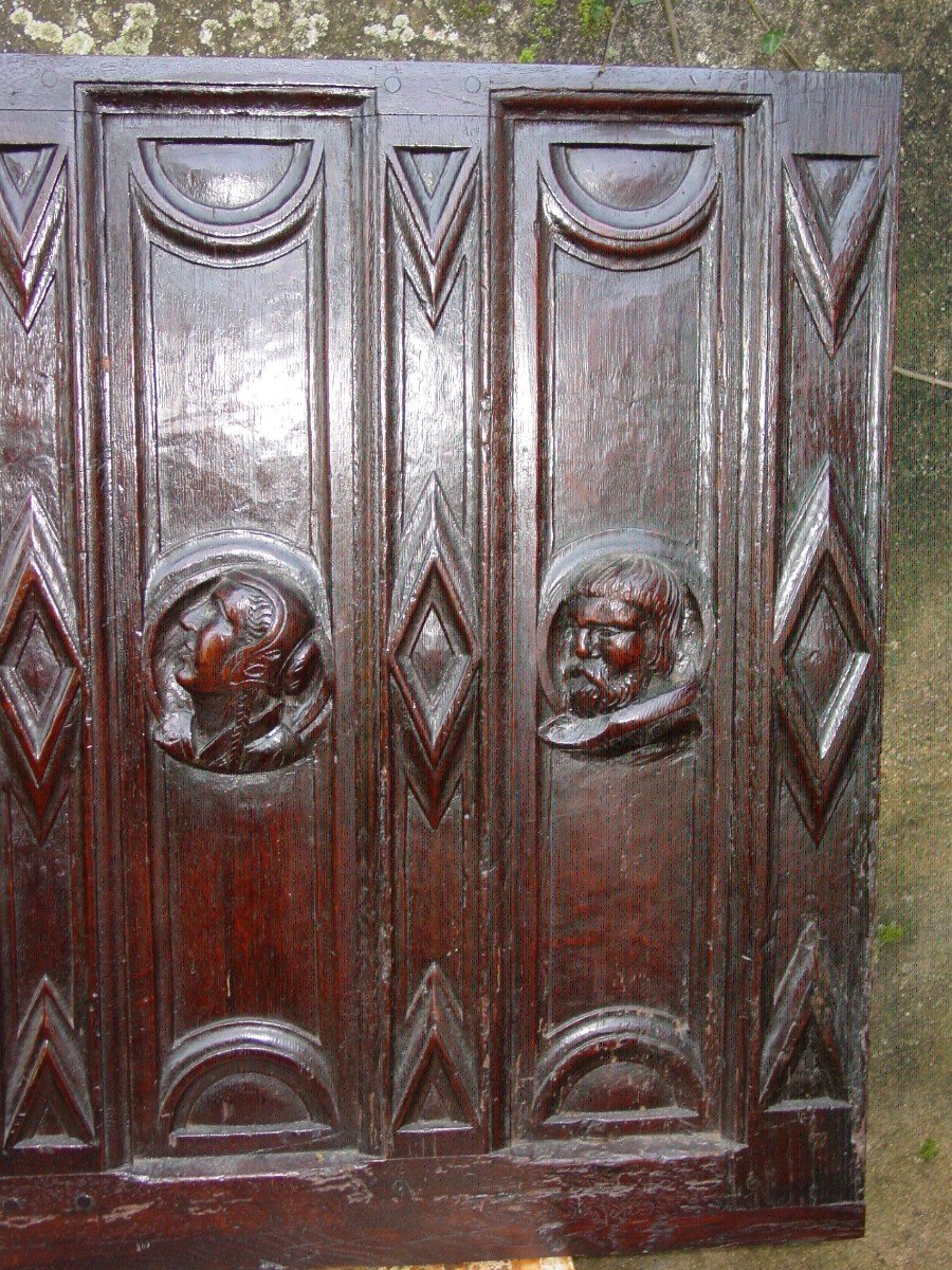 Pair Of 16th Century Panels Jean Baptiste & Dignitaries-photo-3