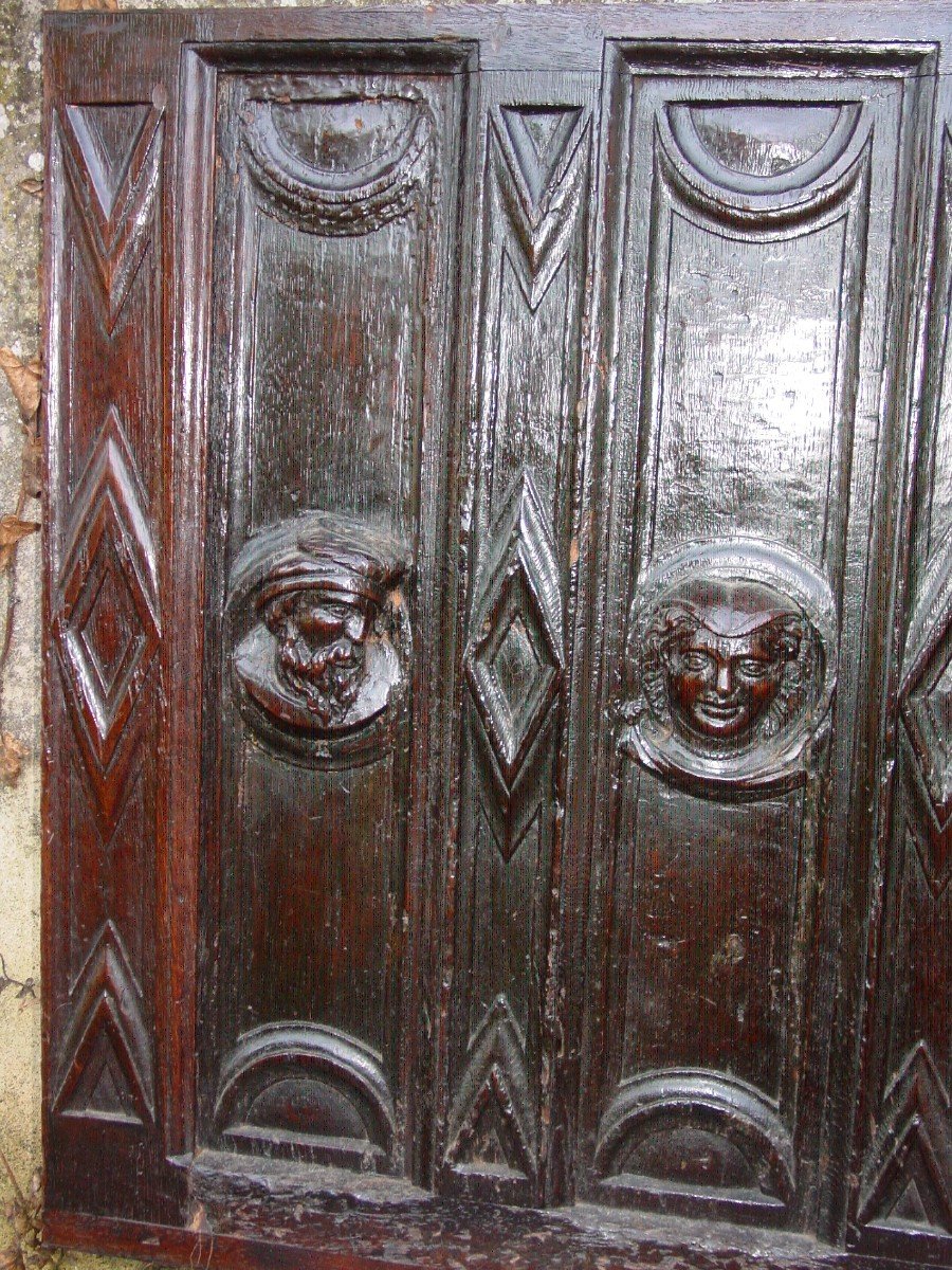 Pair Of 16th Century Panels Jean Baptiste & Dignitaries-photo-4