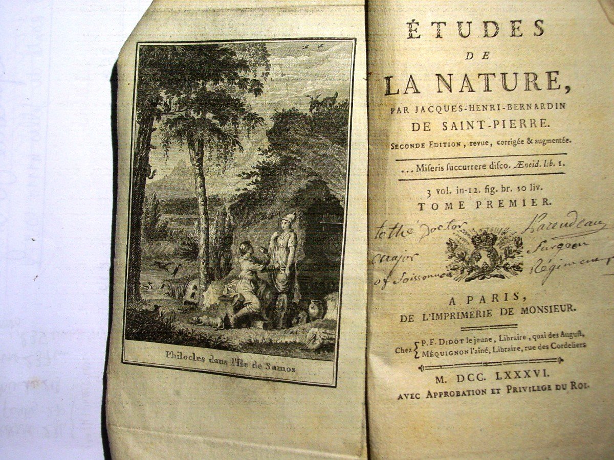 Etudes De La Nature B. De Saint Pierre 1786 -photo-6