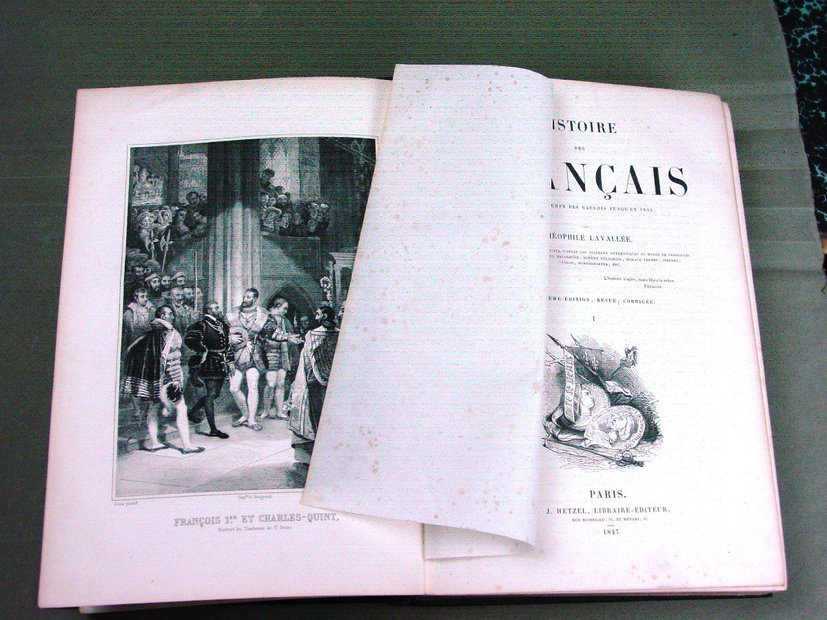 Histoire Des Français 1847 Lavallée Couvertures Romantiques-photo-8