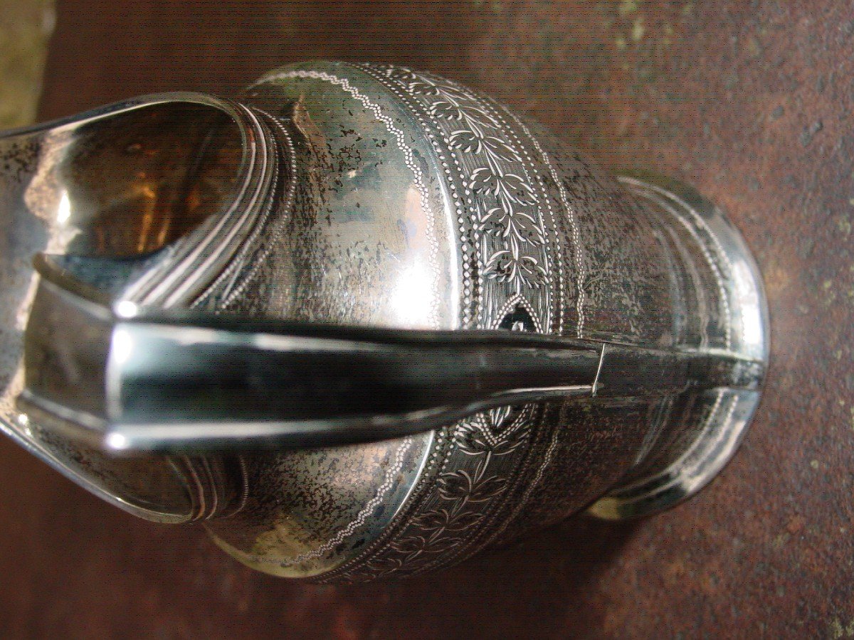 English Silver Cream Pot 1st Half 19th Century Sterling Cream Pot-photo-3