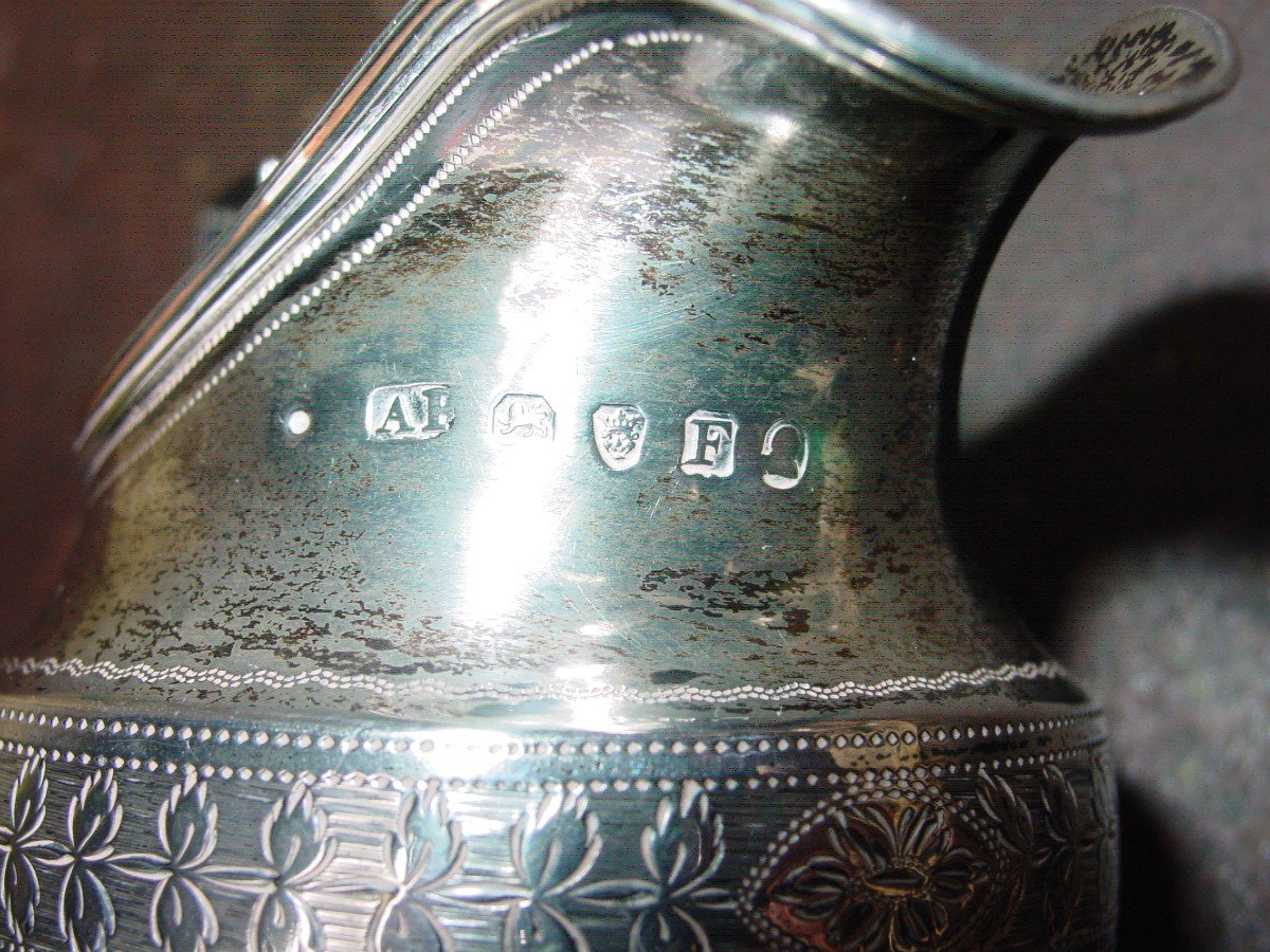 English Silver Cream Pot 1st Half 19th Century Sterling Cream Pot-photo-4