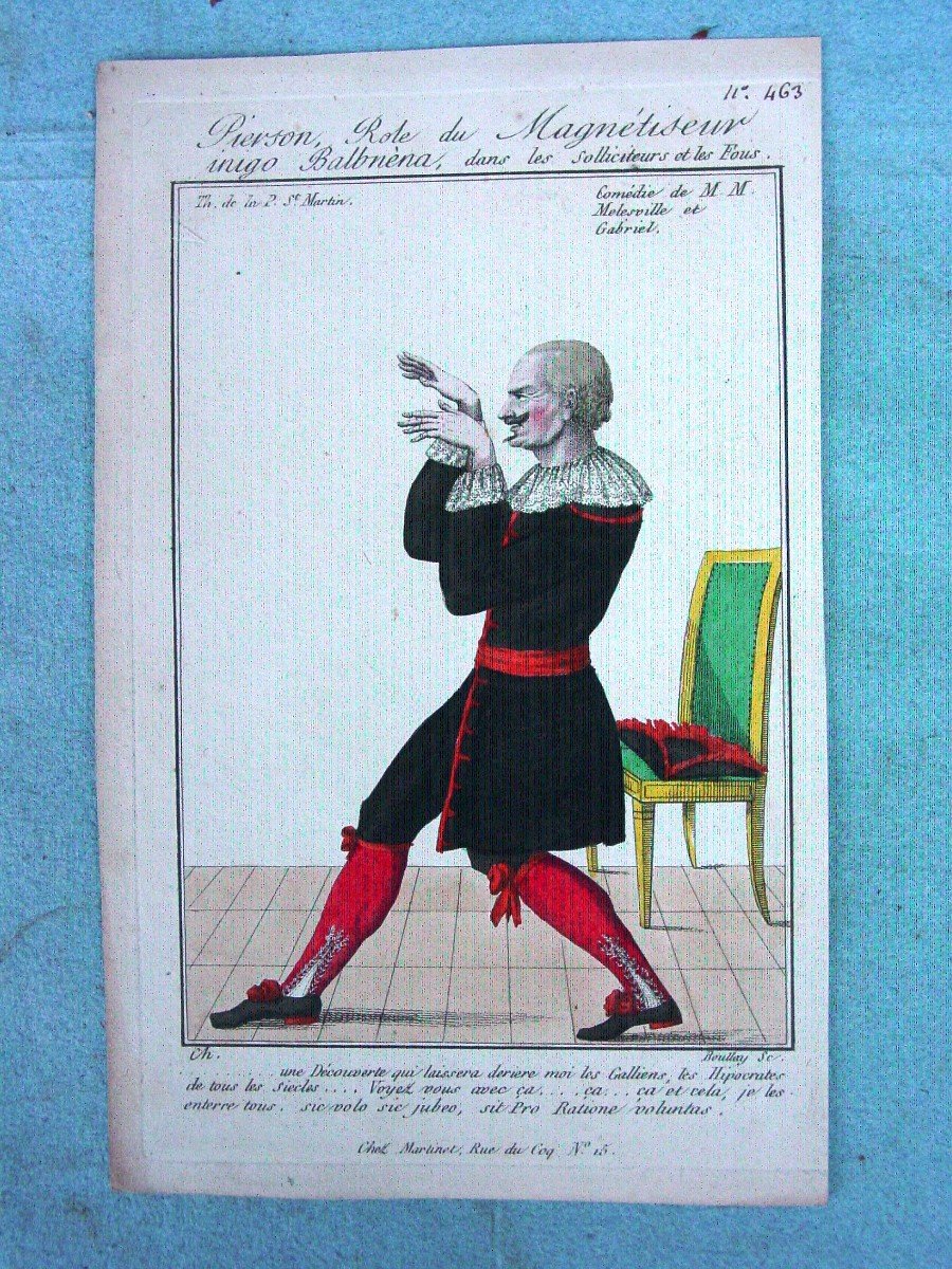 9 Engravings From Chez Martinet Around 1815 Characters Theater Boulevard-photo-5