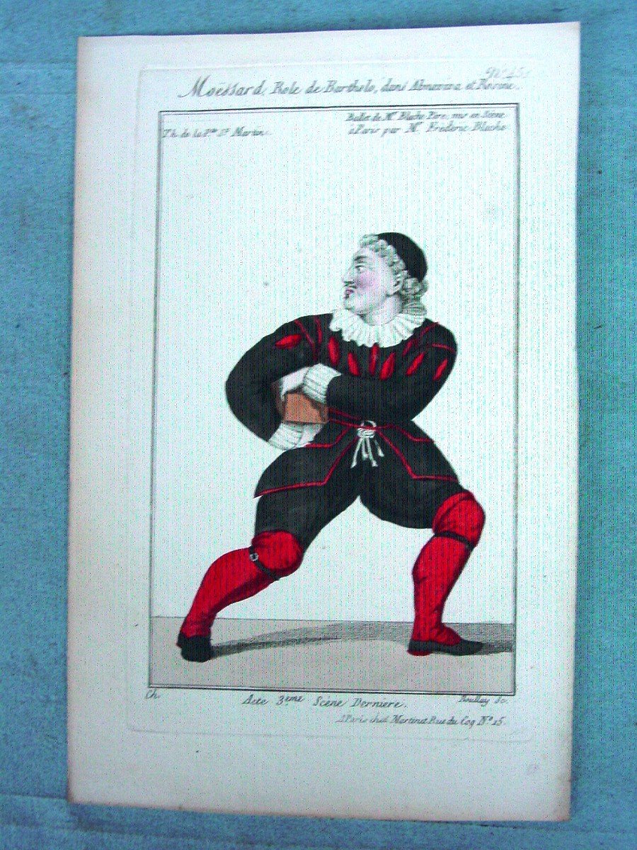 9 Gravures De Chez Martinet Vers 1815 Personnages Théâtre Boulevard-photo-6