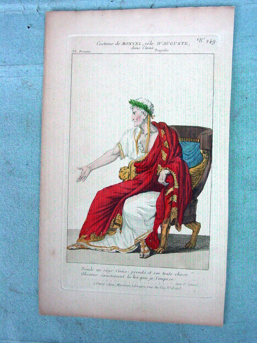 9 Gravures De Chez Martinet Vers 1815 Personnages Théâtre Boulevard-photo-7