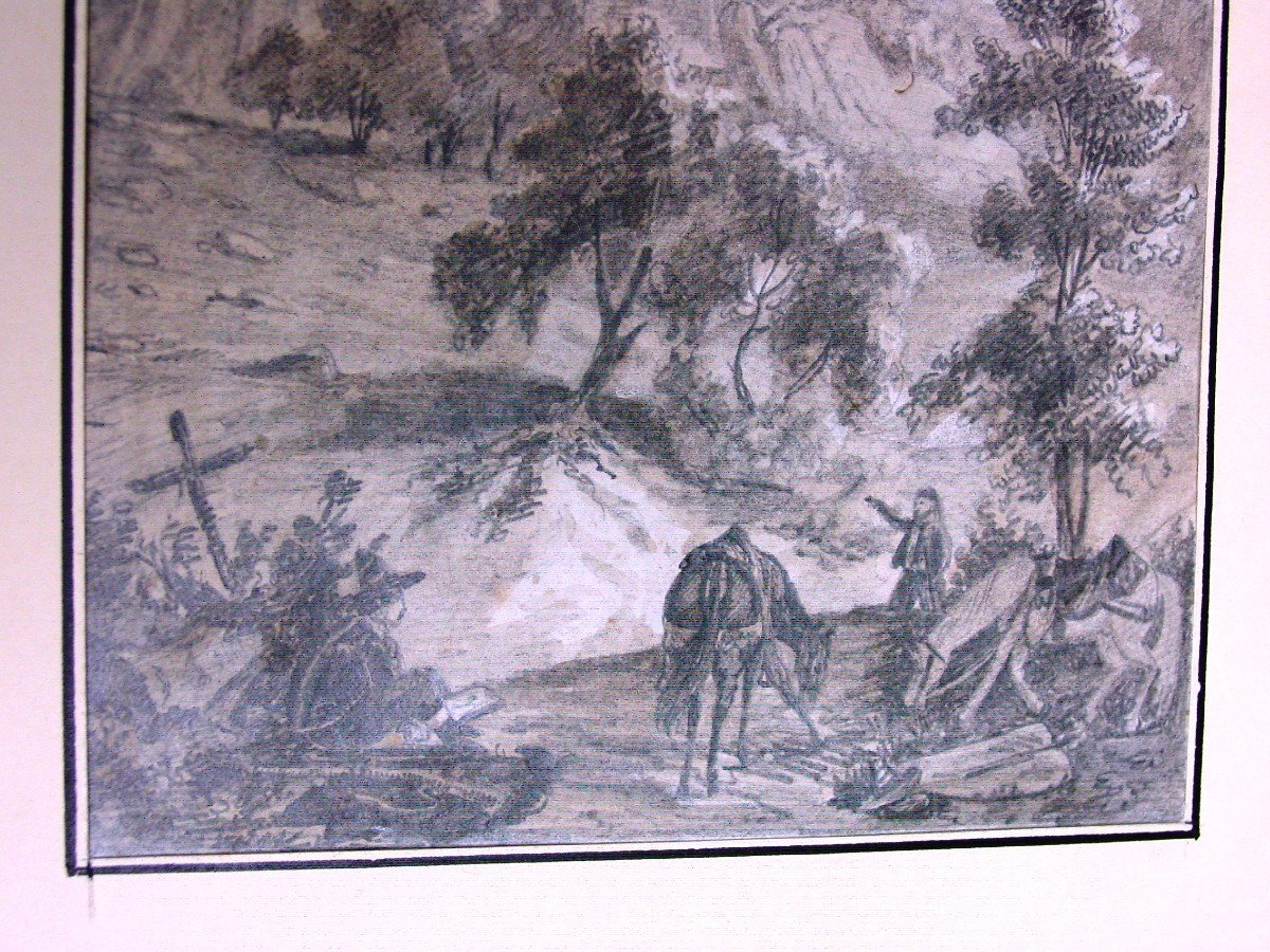 Vers 1835- Dessin Espagne Comté d' Urgell-photo-3