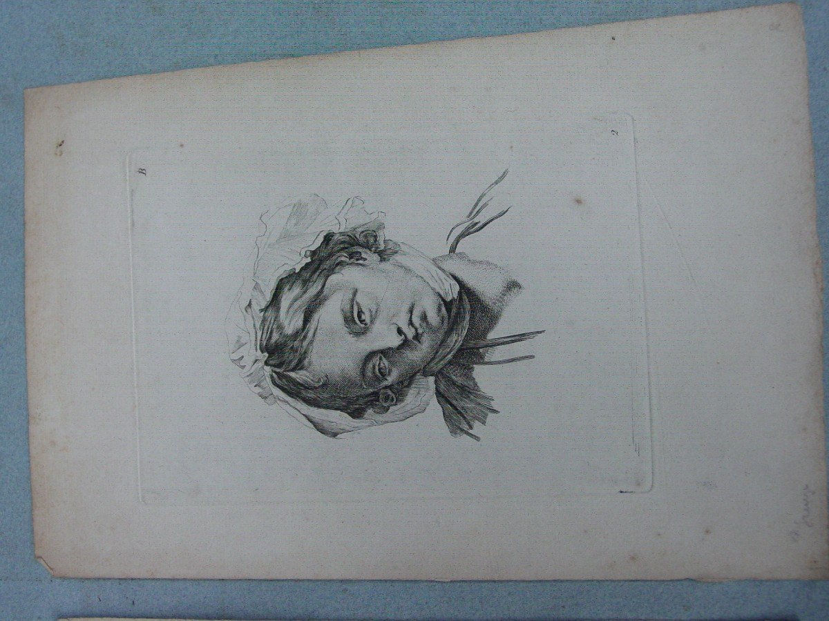 2 Gravures 18ème d'Aprés J . B . Greuze-photo-4