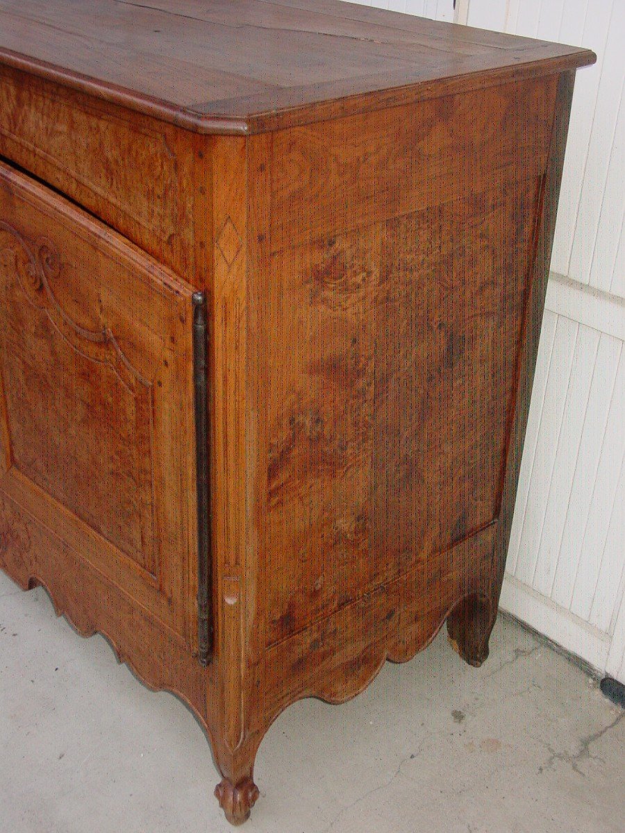 Fake Pair Of Ash Burl Sideboards-photo-2