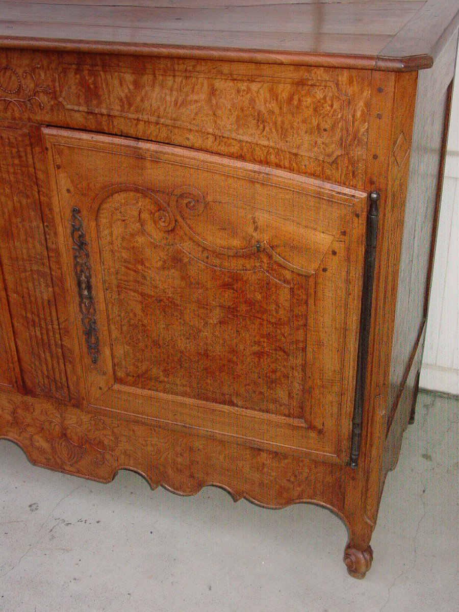 Fake Pair Of Ash Burl Sideboards-photo-3